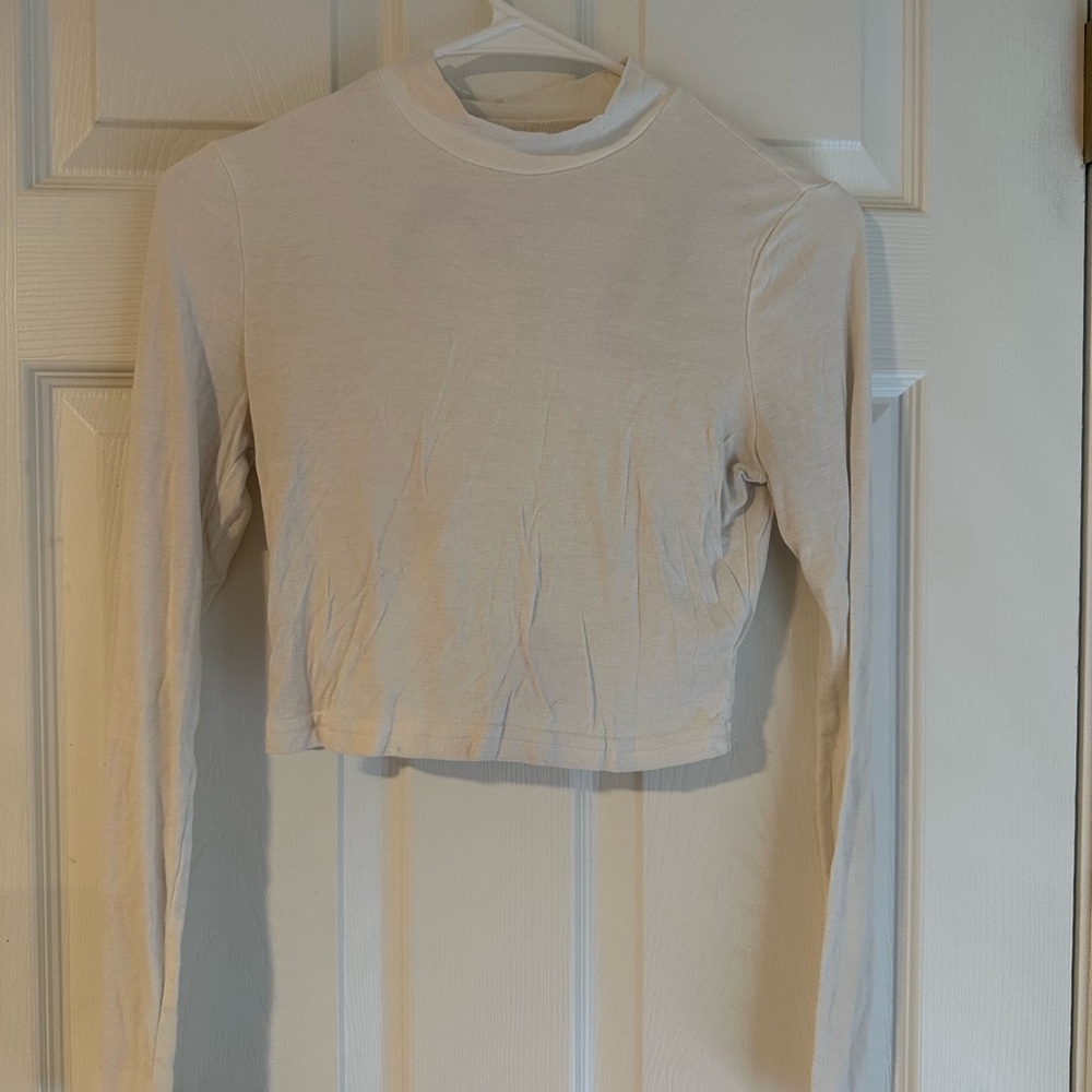 SHEIN white Crop T-Shirt Fitted Style